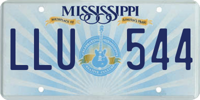 MS license plate LLU544