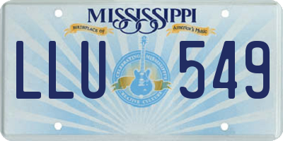 MS license plate LLU549