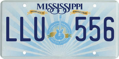 MS license plate LLU556