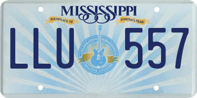 MS license plate LLU557