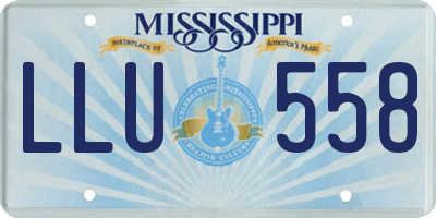 MS license plate LLU558