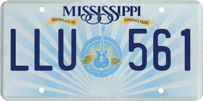 MS license plate LLU561