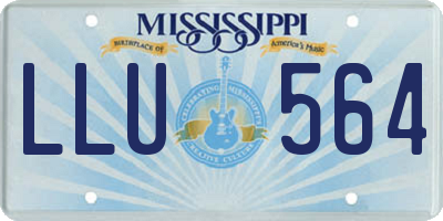 MS license plate LLU564
