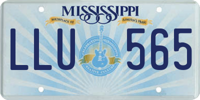 MS license plate LLU565
