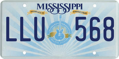 MS license plate LLU568