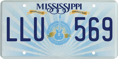 MS license plate LLU569