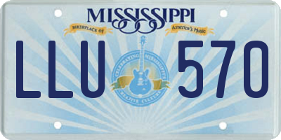 MS license plate LLU570