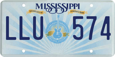 MS license plate LLU574