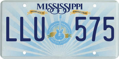 MS license plate LLU575