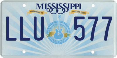 MS license plate LLU577