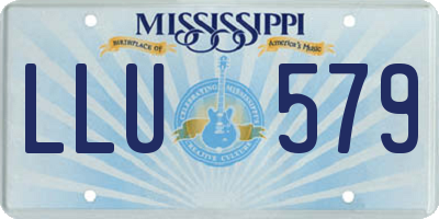 MS license plate LLU579