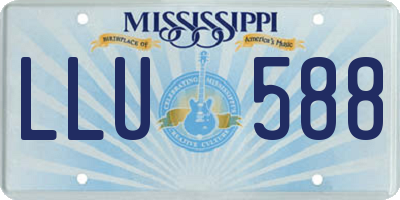 MS license plate LLU588