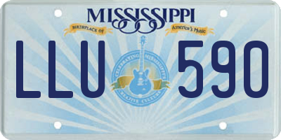 MS license plate LLU590