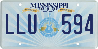 MS license plate LLU594