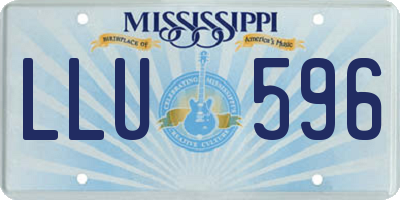 MS license plate LLU596