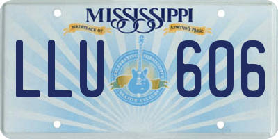 MS license plate LLU606