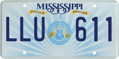 MS license plate LLU611
