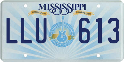 MS license plate LLU613