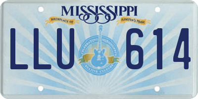 MS license plate LLU614