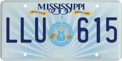 MS license plate LLU615