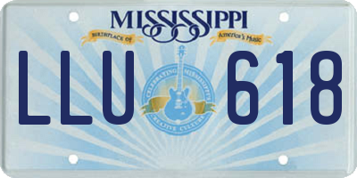 MS license plate LLU618