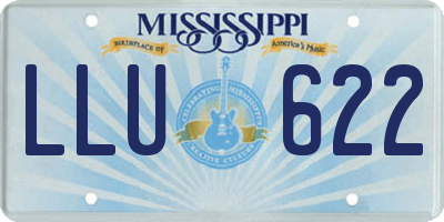 MS license plate LLU622