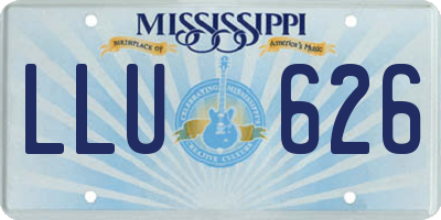 MS license plate LLU626