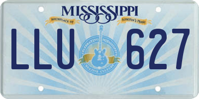 MS license plate LLU627