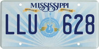 MS license plate LLU628