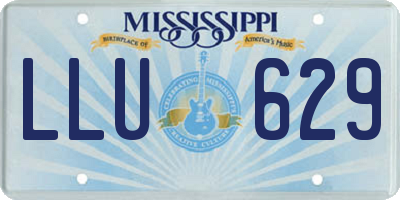 MS license plate LLU629