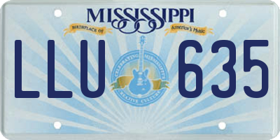 MS license plate LLU635