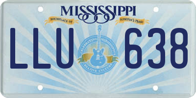 MS license plate LLU638