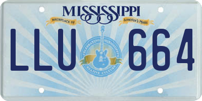 MS license plate LLU664