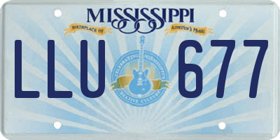 MS license plate LLU677
