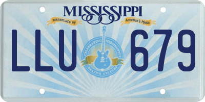 MS license plate LLU679