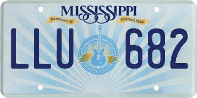 MS license plate LLU682