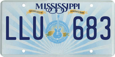 MS license plate LLU683