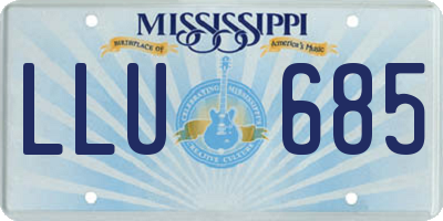 MS license plate LLU685