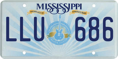 MS license plate LLU686