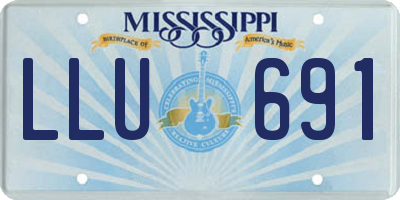 MS license plate LLU691