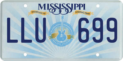 MS license plate LLU699