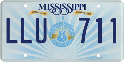 MS license plate LLU711