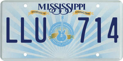 MS license plate LLU714