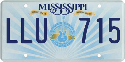 MS license plate LLU715