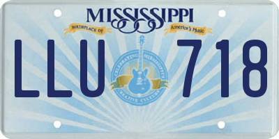 MS license plate LLU718