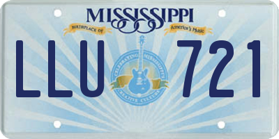 MS license plate LLU721
