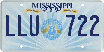 MS license plate LLU722