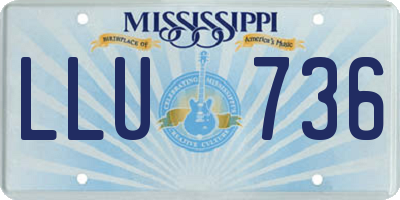 MS license plate LLU736