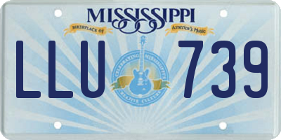 MS license plate LLU739