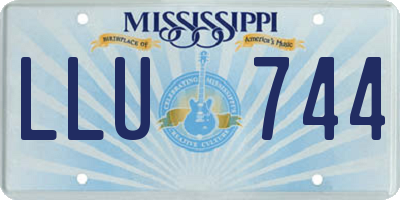 MS license plate LLU744